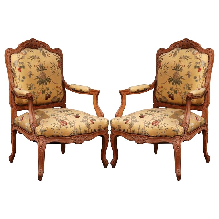 Antique Louis Philippe Style Carved Armchair Available For