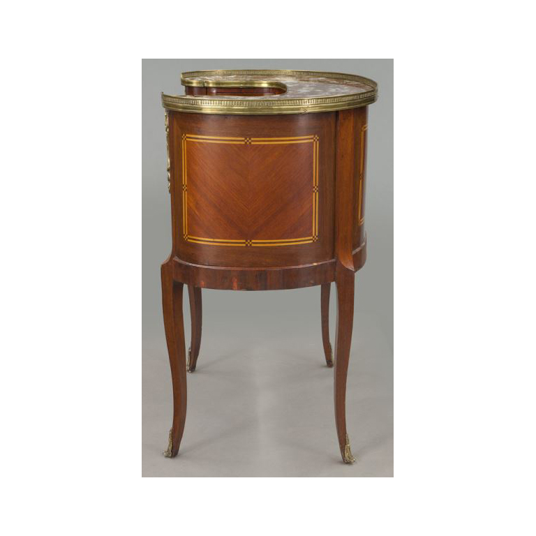 Early 20th Century Vintage Louis XV Style Kidney Shape Desk