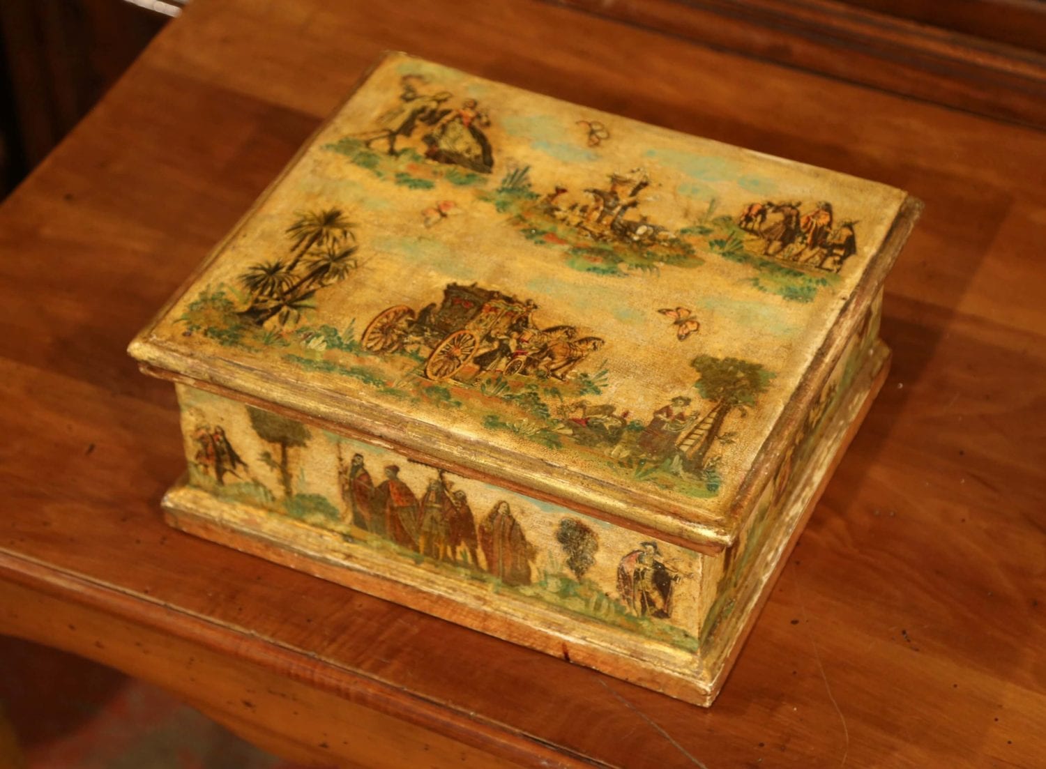 Italian Painted and Lacquered Playing Card Box – Avery & Dash Collections