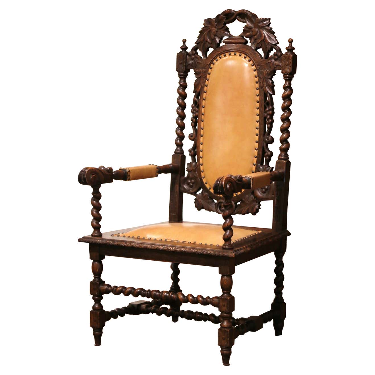 possibly by Louis I Cresson  Armchair (bergère) (one of a pair