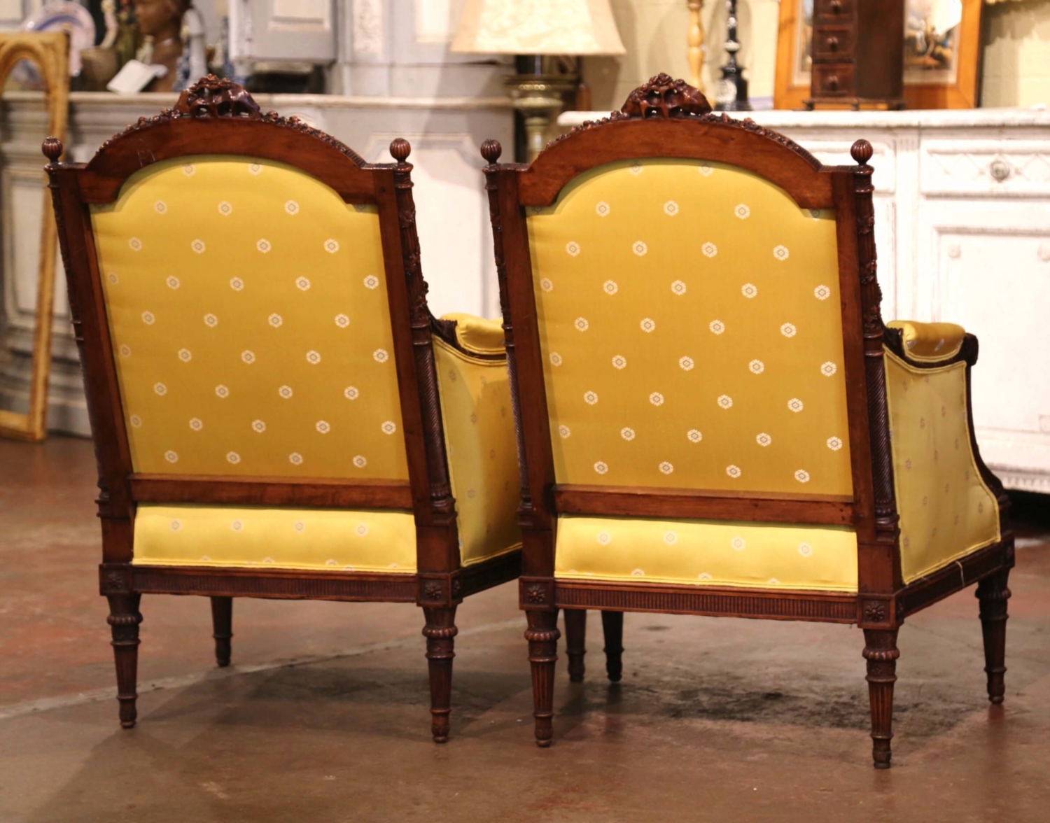 Antique French Louis XVI Style Carved Walnut Armchairs Available For  Immediate Sale At Sotheby's