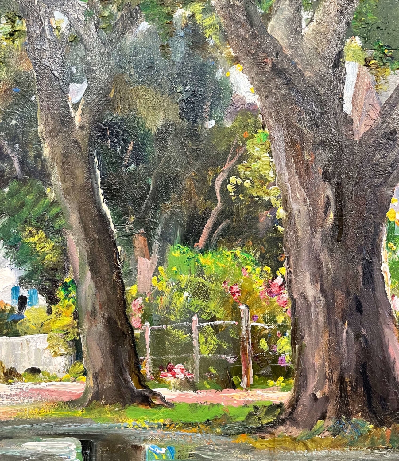 Spray Paint Art Canvas…Neon Trees, 16x20 Original Signed