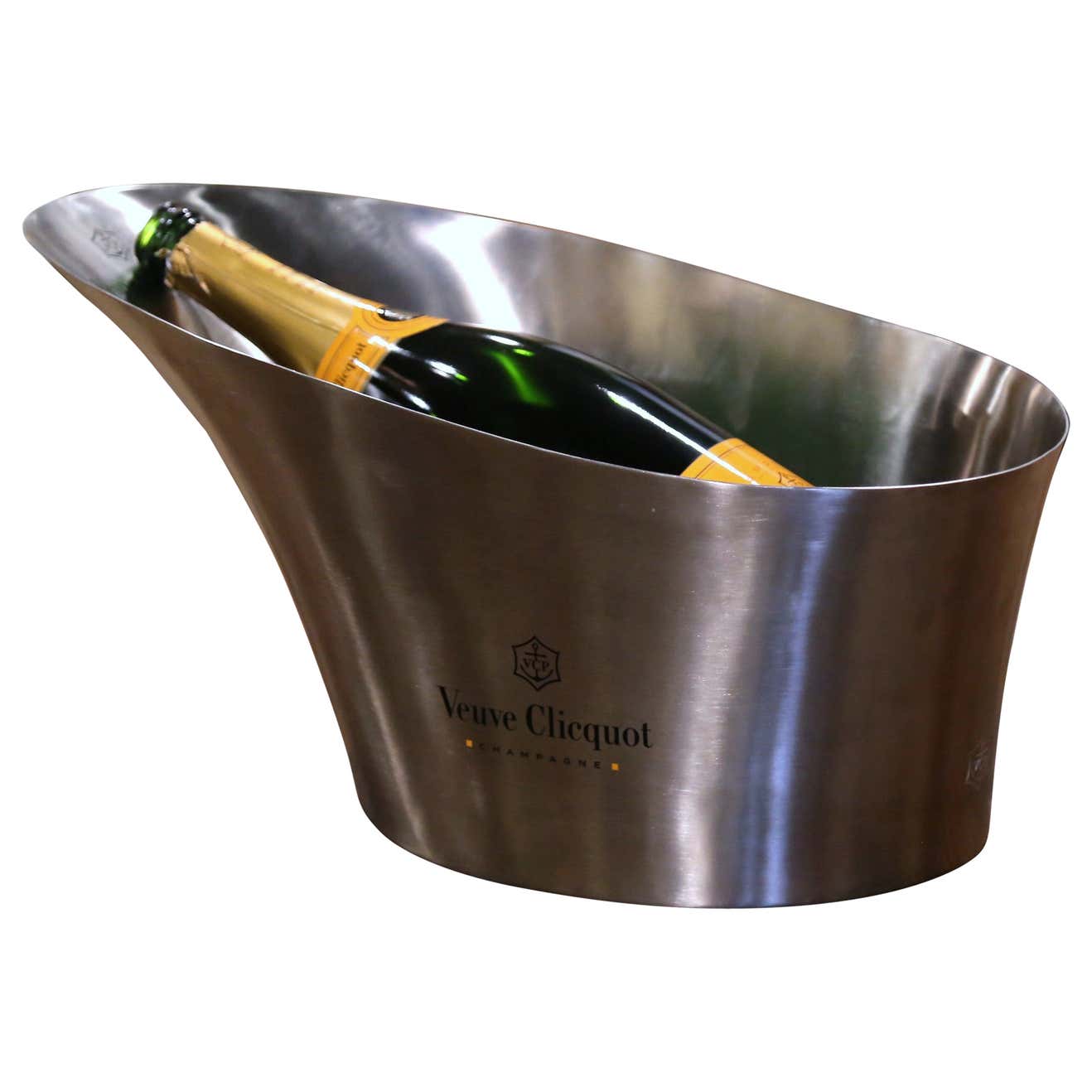 Vintage French Stainless Steel Veuve Clicquot Double Magnum