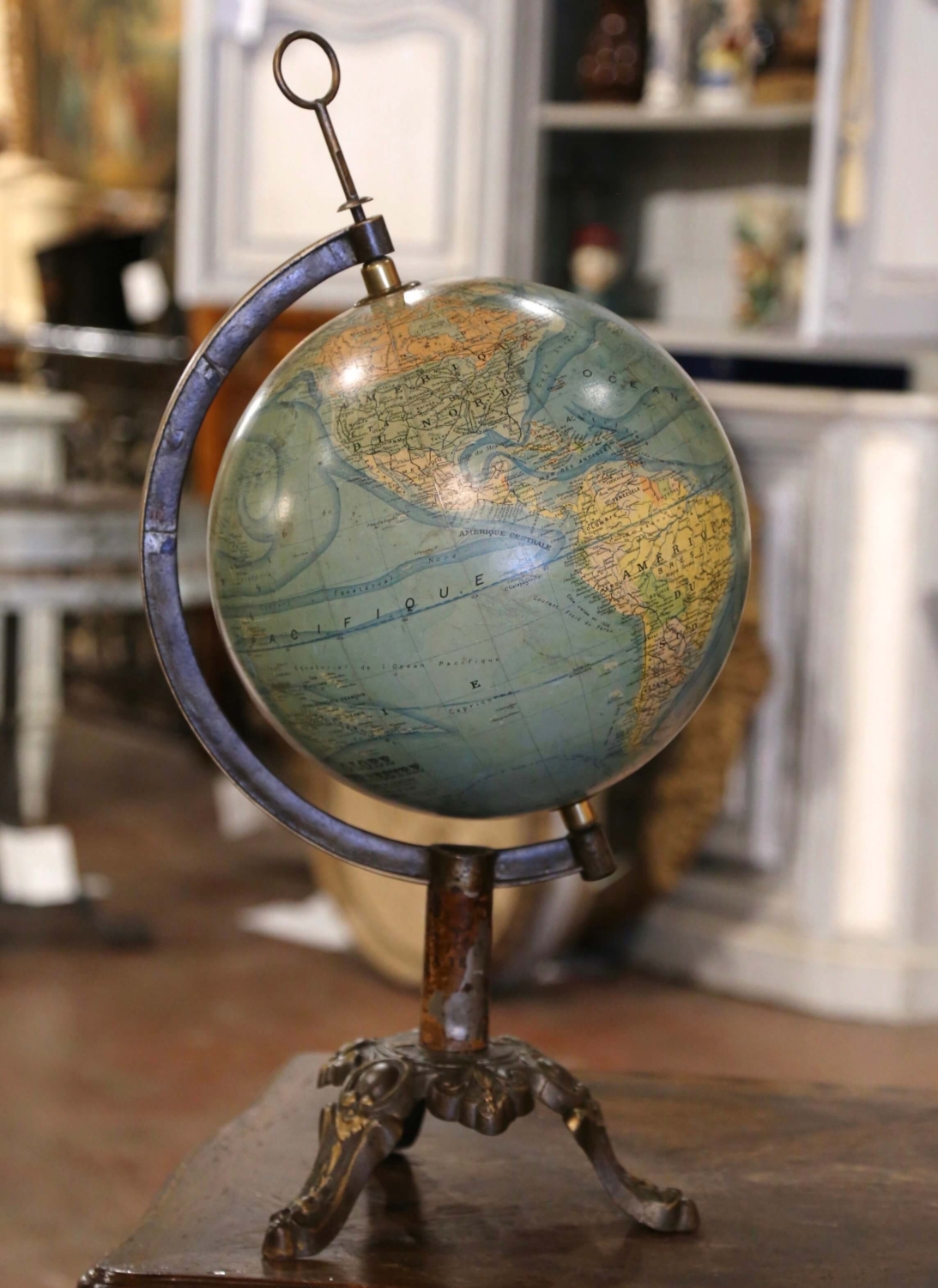 French 'Globe Terrestre' by J.Forest