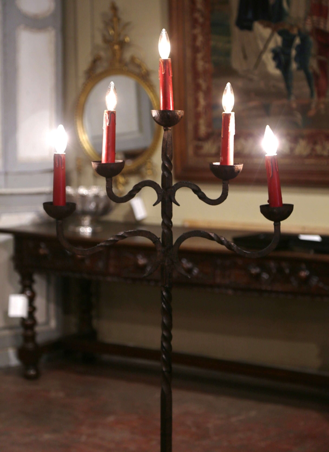 Hand-Forged Metal Candelabra with Antique Finish - Northlight Interiors,  Inc.