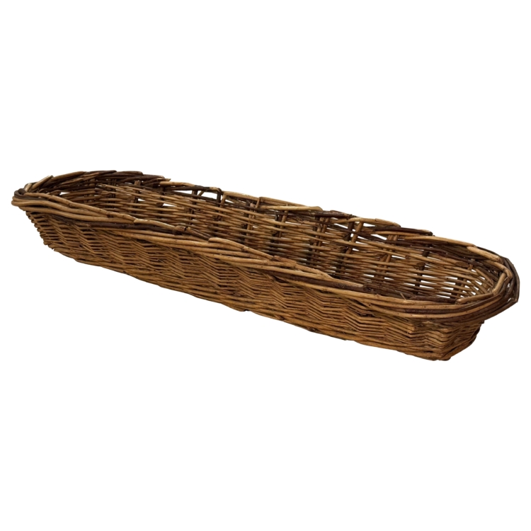 Early 20th Century French Wicker Bread Basket